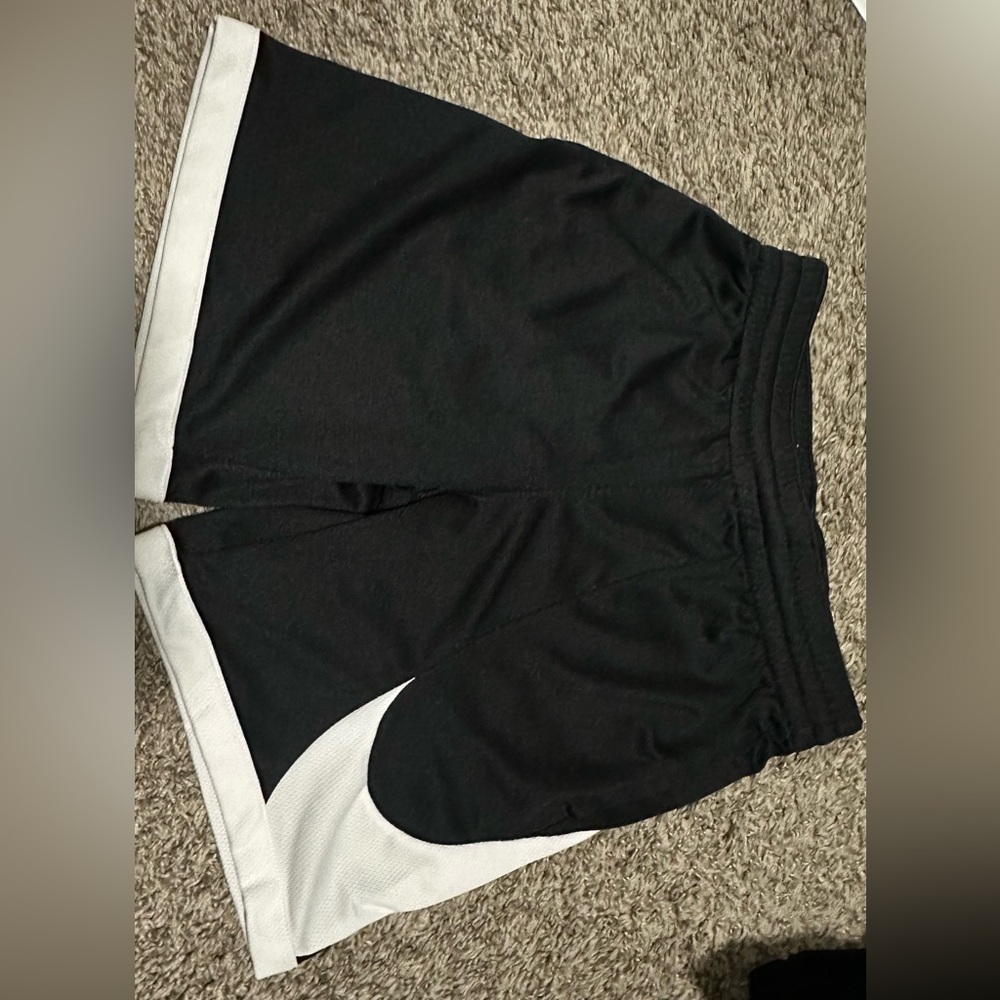 Nike Kids Black and White Shorts